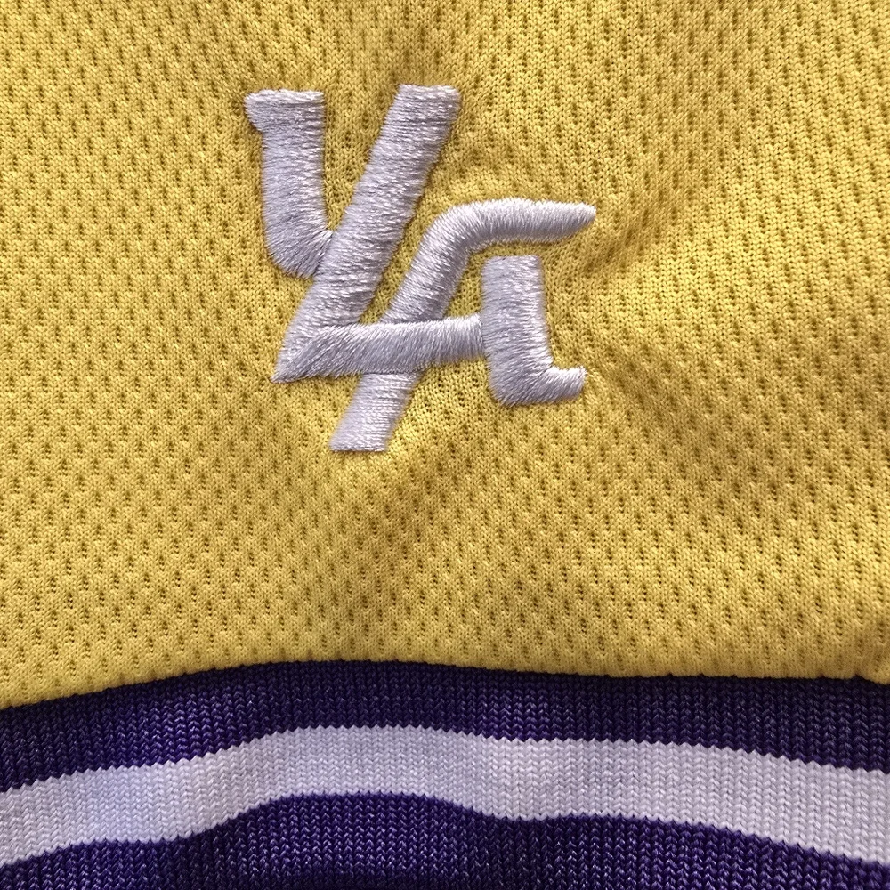 {S} YoungLA x LA Lakers Purple Yellow Shorts